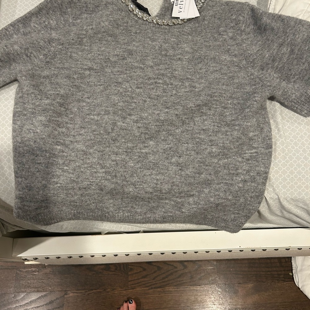 Velvet Layton cashmere jeweled sweater. Super comfy and soft. New with tags.